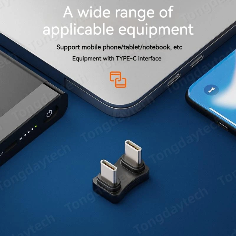 USB C타입 OTG 데이터 전송 어댑터, USB C 수-수 커넥터, 휴대폰 액세서리 태블릿용 충전 어댑터, 65W