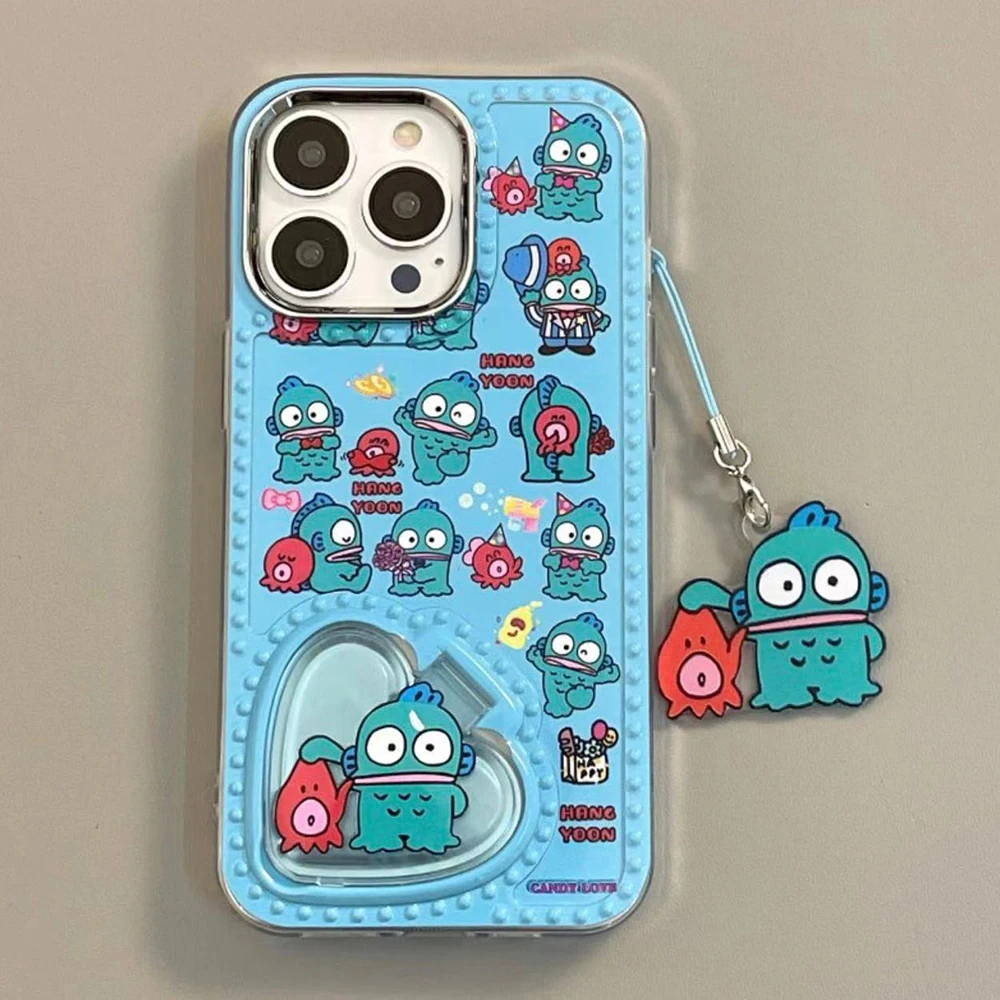 

New Hangyodon Clownfish Mobile Phone Case Iphone14Promax Cartoon Cute Pendant 11/12/13Pro Max Fall Prevention Funny Soft Shell