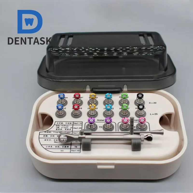 

Динамометрический ключ для зубного импланта, отвертка, комплект для протезирования, красочный трещотка, стоматология, имплантат, Ремонт Инструменты для ремонта, отвертка, 1 шт.