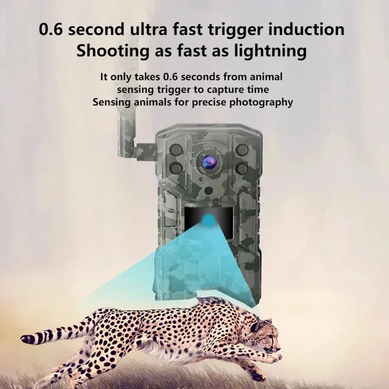 IP66 Waterproof 4G Hunting Camera Ucon Mobile Phone Remote Detection 4MP Infrared Night Vision Solar Monitoring With Solar Panel
