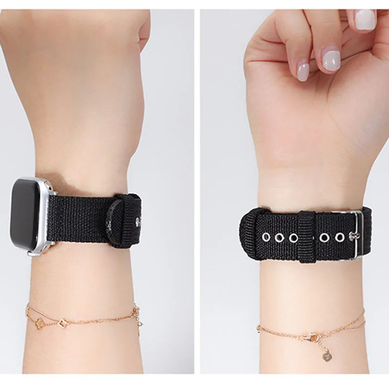 Stylish Canvas Nylon Band with Butterfly Buckle