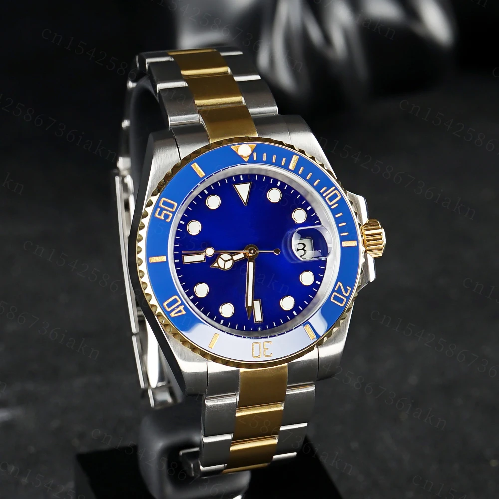 2022 Fashion New 40mm Men's Leisure Sports Sapphire Mirror Stainless Steel Material Waterproof Automatic Mechanical Watch
