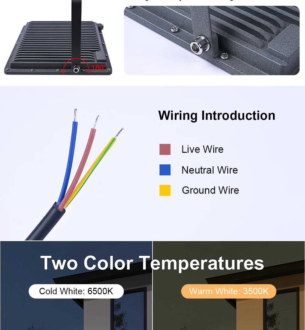 LED Flood Light AC 220V 100W 200W 300W 10W 20W 30W 50W 100W IP66 S7123c8cbfa49414eb5e020d00c860280x