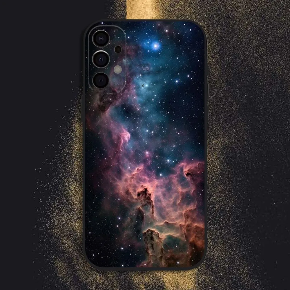 Celestial Galaxy Black Phone Case Cover