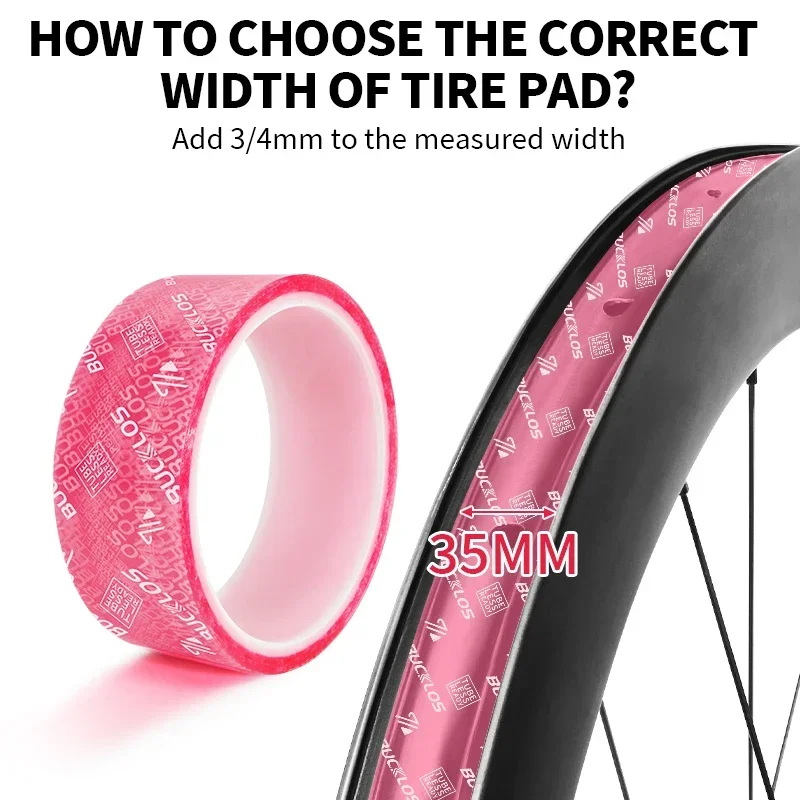 BUCKLOS Bicycle Tubeless Rim Tape 17/19/21/23/25/28/30/32
