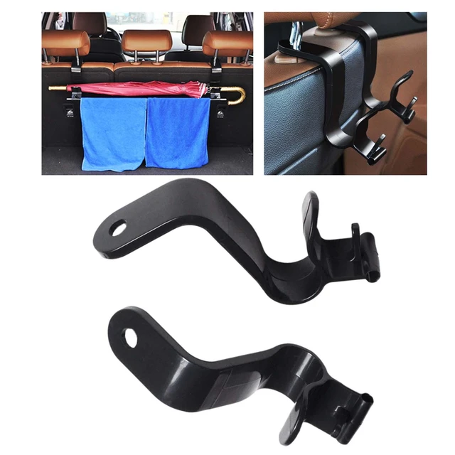 Crochet de siège arrière de voiture multifonctionnel, repose-sauna,  porte-parapluie, rangement intérieur, 2 pièces - AliExpress