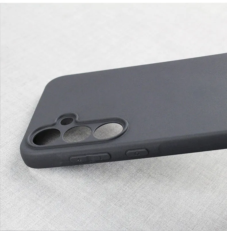 Sleek Matte Black Protective Smartphone Case - Universal Fit