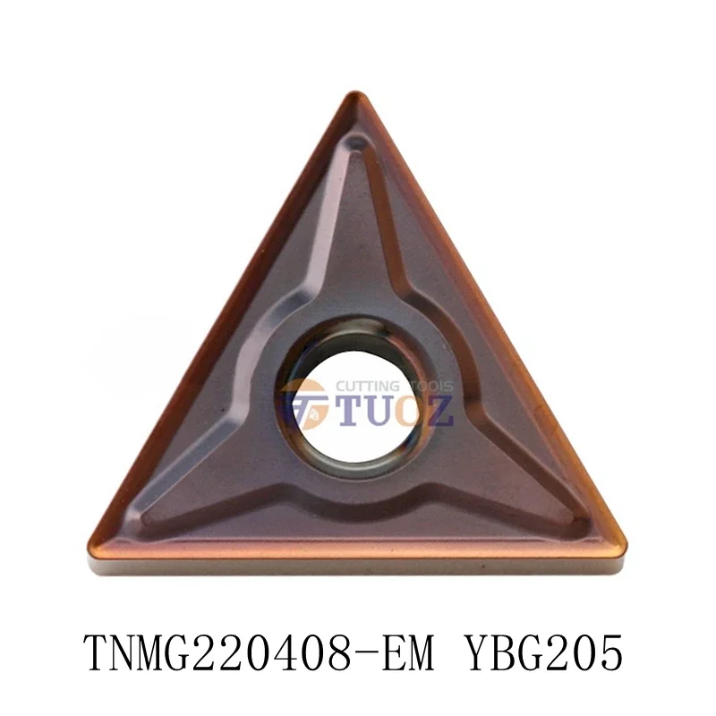 

Original TNMG220408-EM TNMG 220408 EM YBG205 160404 Carbide Tool CNC Lathe Insert External Turning Blade For Stainless Steel