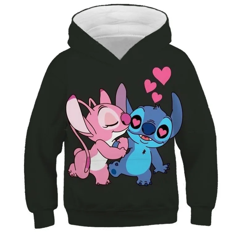 

Stitch Disney Kawaii Hoodie for Women and Men Embroidery Drawstring Sweatshirt Fashion Harajuku Loose Casual Coat Clothes 2023