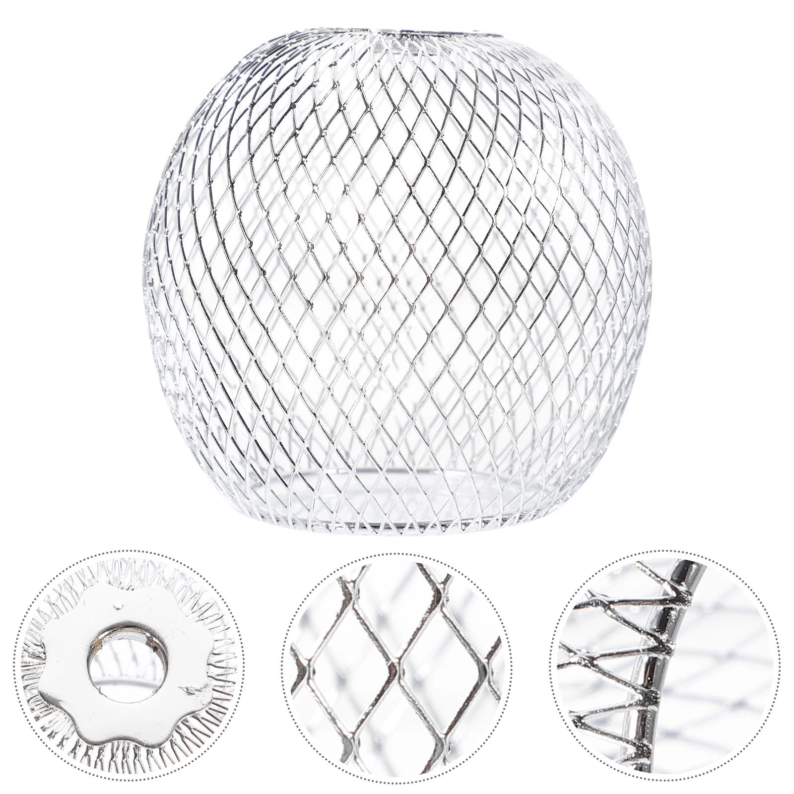 

Lamp Shade Light Lampshade Metal Cage Cover Glass Shades Pendant Round Globe Ceiling Bulb Vintage Wire Guard Replacement