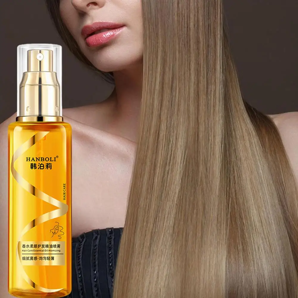 Smoothing Hair Essence Spray Anti-Frizz Leave-In Treatment For Dry Tangle-Free Hair Instantly Softens Reduces Static Care hair essence oil hair protection spray hair oil mist