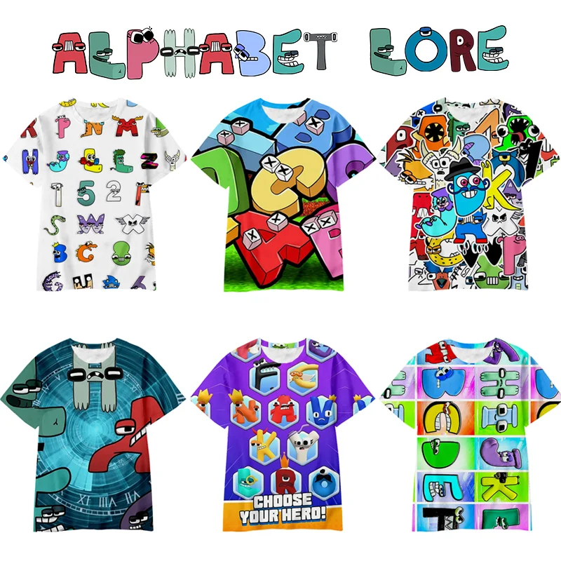 Latter H Scary Face Alphabet Lore Unisex T-Shirt - Teeruto