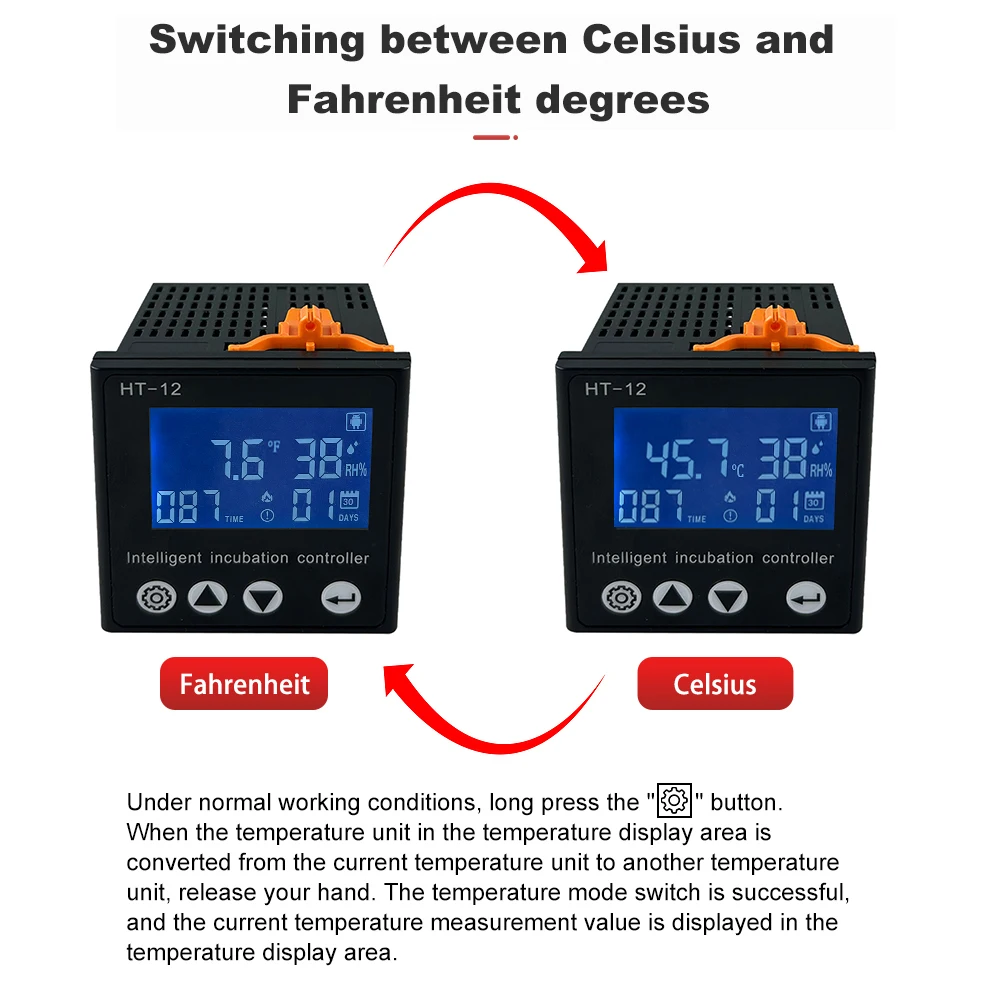 HT-12 Incubator Controller Temperature Humidity