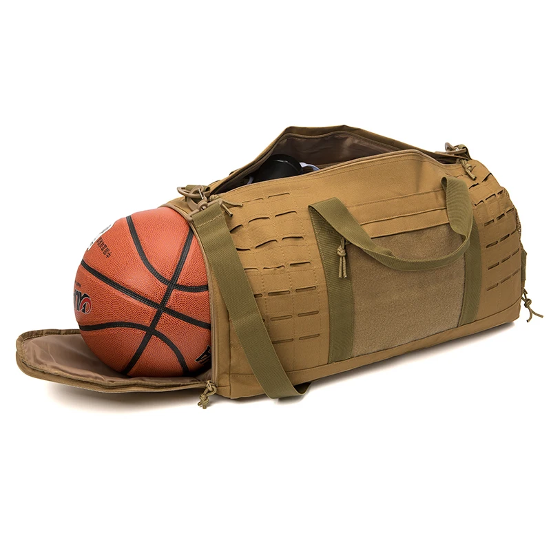 QT&QY 40L Sport Gym Bag Tactical Travel Duffel Bag For Men survival Fitness Duffel Bag Training Bag Basketball Weekender Bag 5