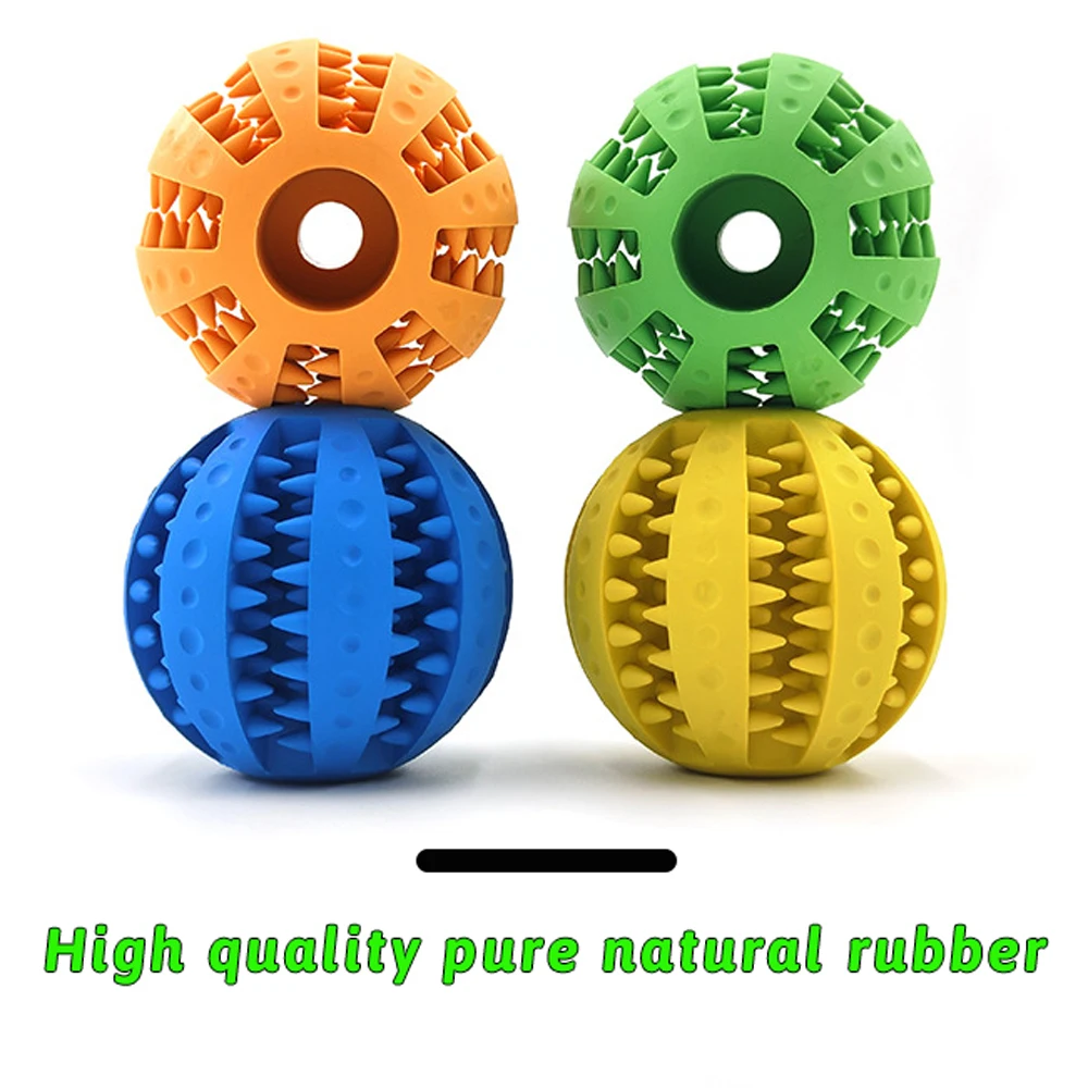 Pet Interactive Toys Dog Treat Balls Rubber Balls for Small Dogs Puppy  Chewing Toys Pet Tooth Cleaning Indestructible Food Ball - AliExpress