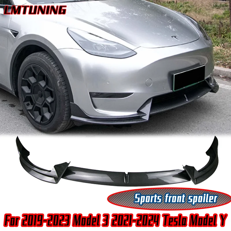 2021-2024 Tesla Model 3/Y 디플렉터 앞 범퍼 립 턱 가드 트림 스타일링 커버 수정 바디 키트 디퓨저 액세서리