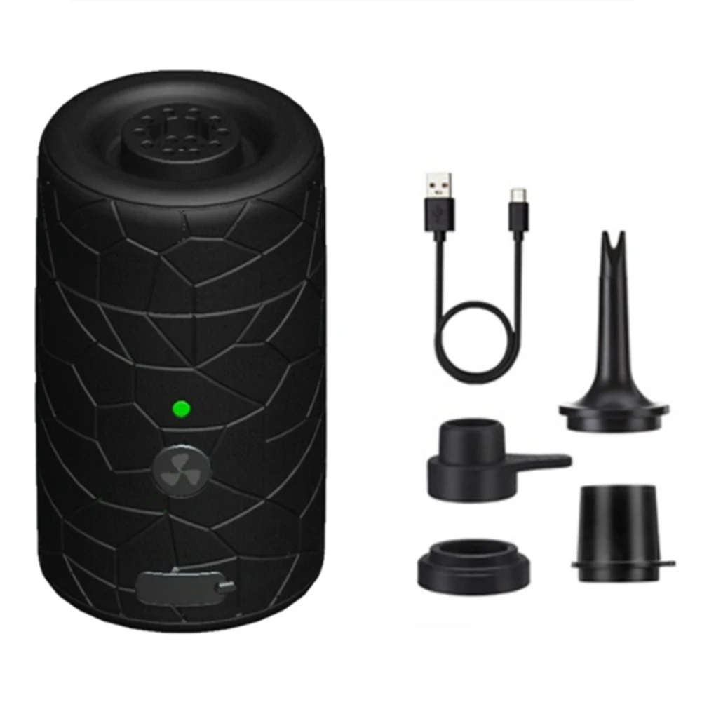 2 In 1 35W Air Pump With Lights Rechargeable Air Pump For Inflatables For Pool Floats Bed Mattress Swimming Ring Vacuum Bag