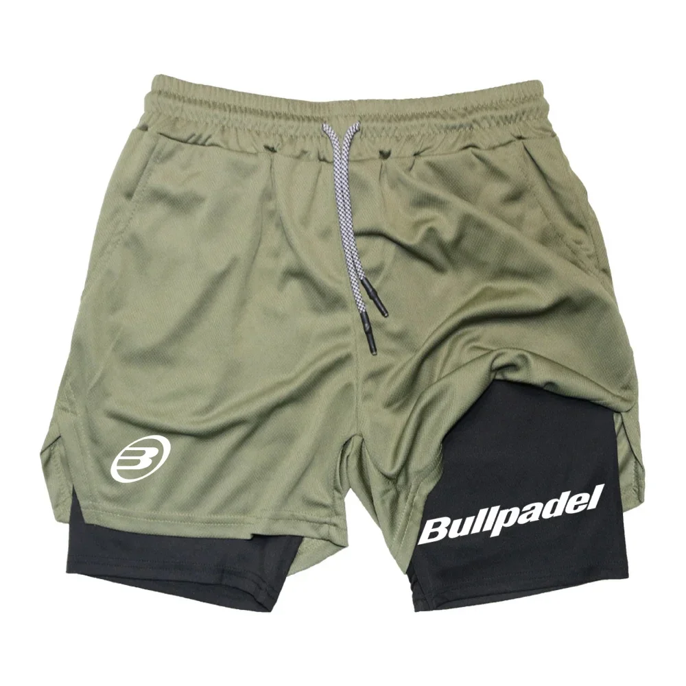 New Men's Sports Shorts Summer Men's Breathable Shorts Quick drying Outdoor Running Sports Leisure 2-in-1 Shorts 5