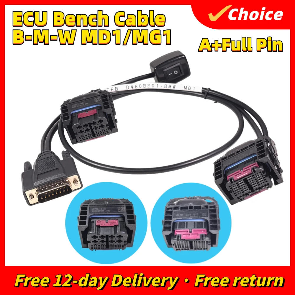 Newest Cable For BMW MD1/MG1 Adapter Cable To Connect ECU Auto ...