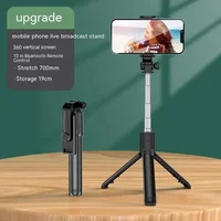 Blue-tooth Selfie Stick Tripod Holder With Remote Shutter Fill Light Extendable Wireless Remote Retractable Phone Stand - Image 3
