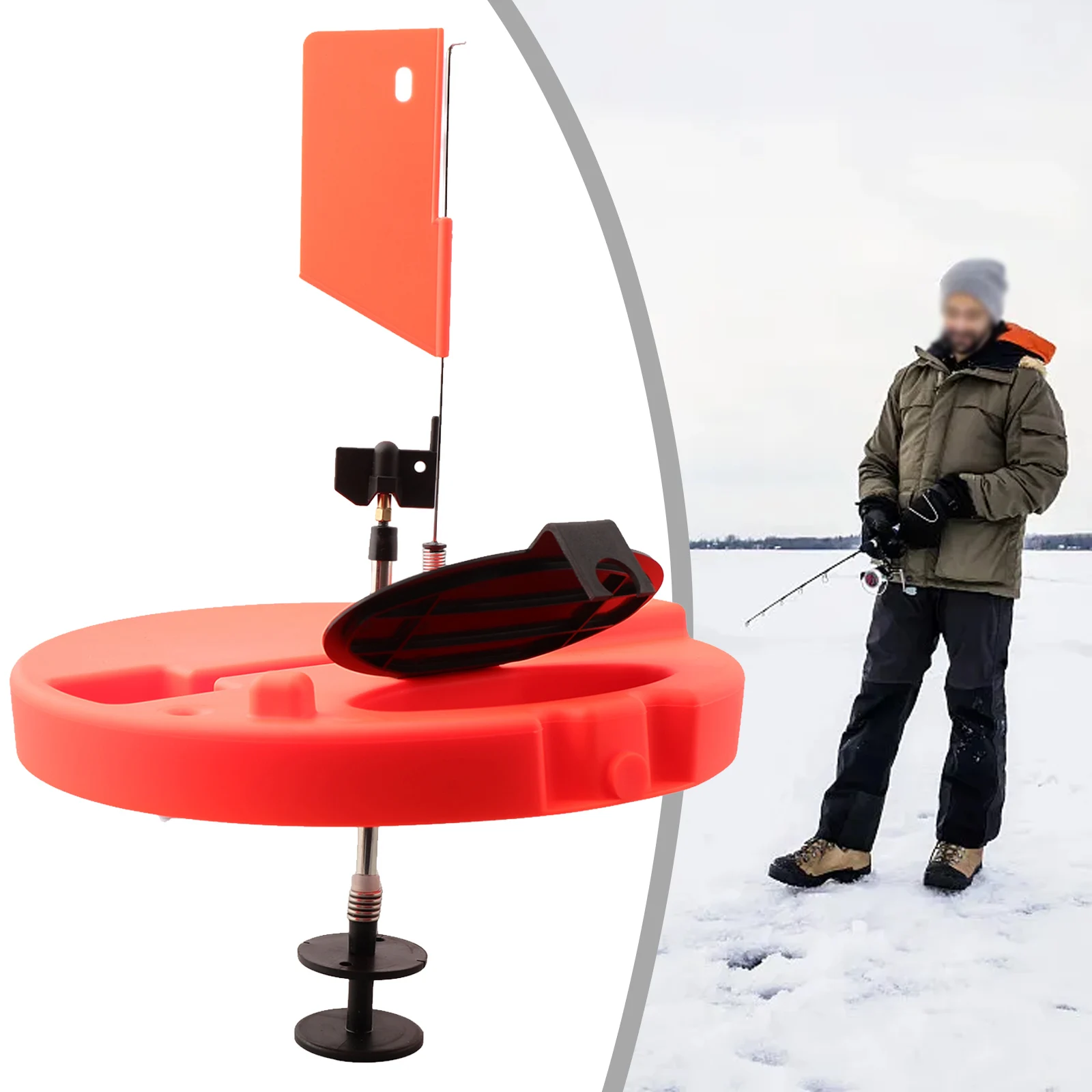 

FreezeProof Insulated Design Insulated Ice Fishing Pro Thermal TipUp 27cm Diameter Holds Common Small Accessories