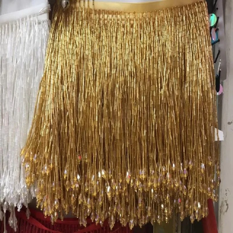 2 Spalline Frange Di Cristallo Per Donna – Argento, Design A Goccia, Strass Applique Per Abiti E Accessori Moda - 2