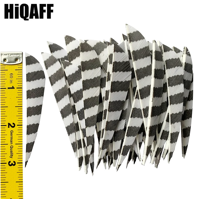 24PcsArcheryFeathersArrowFletching3WaterDropShapeArcheryVanes