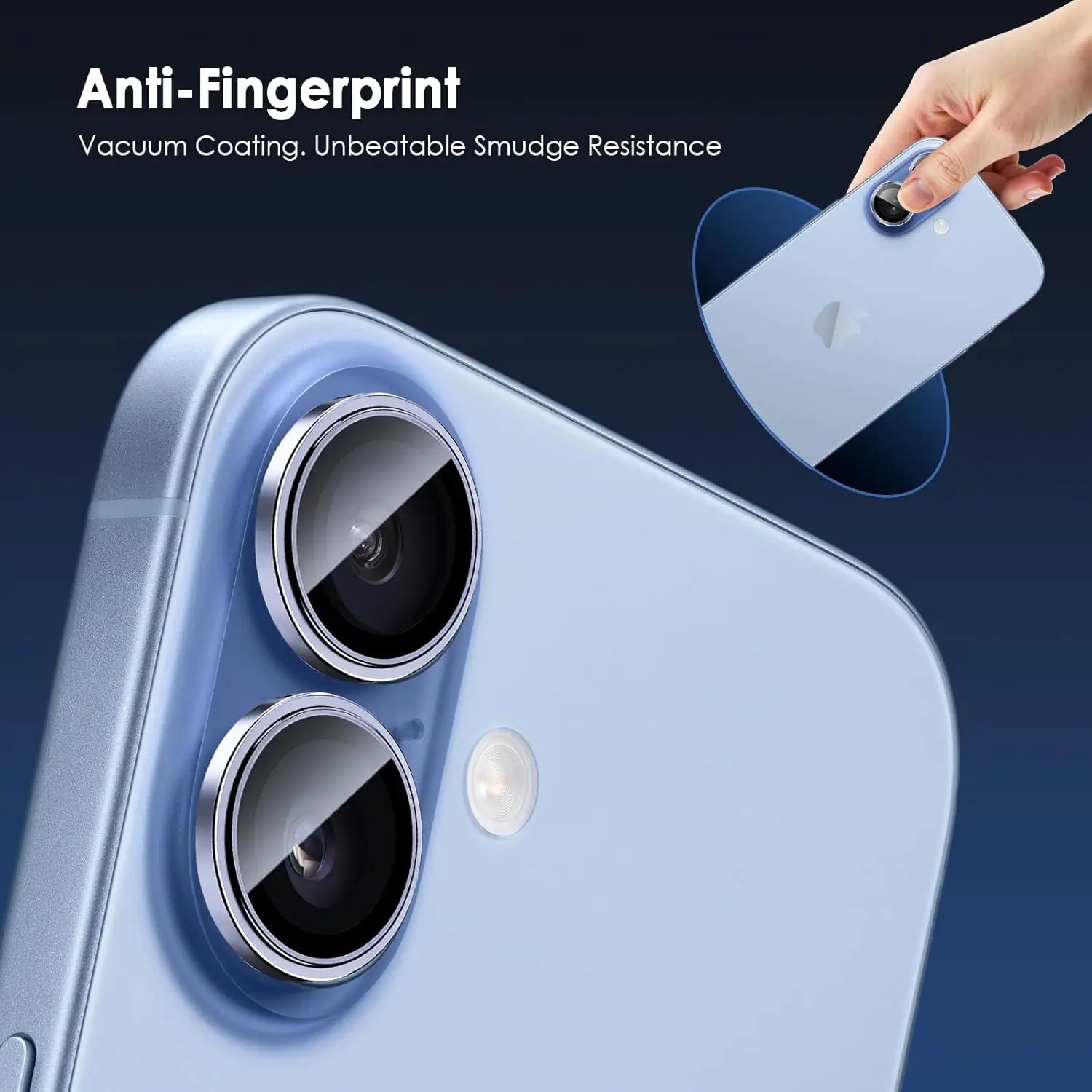 Premium Aluminum Alloy Camera Lens Protector with HD Tempered Glass Cover