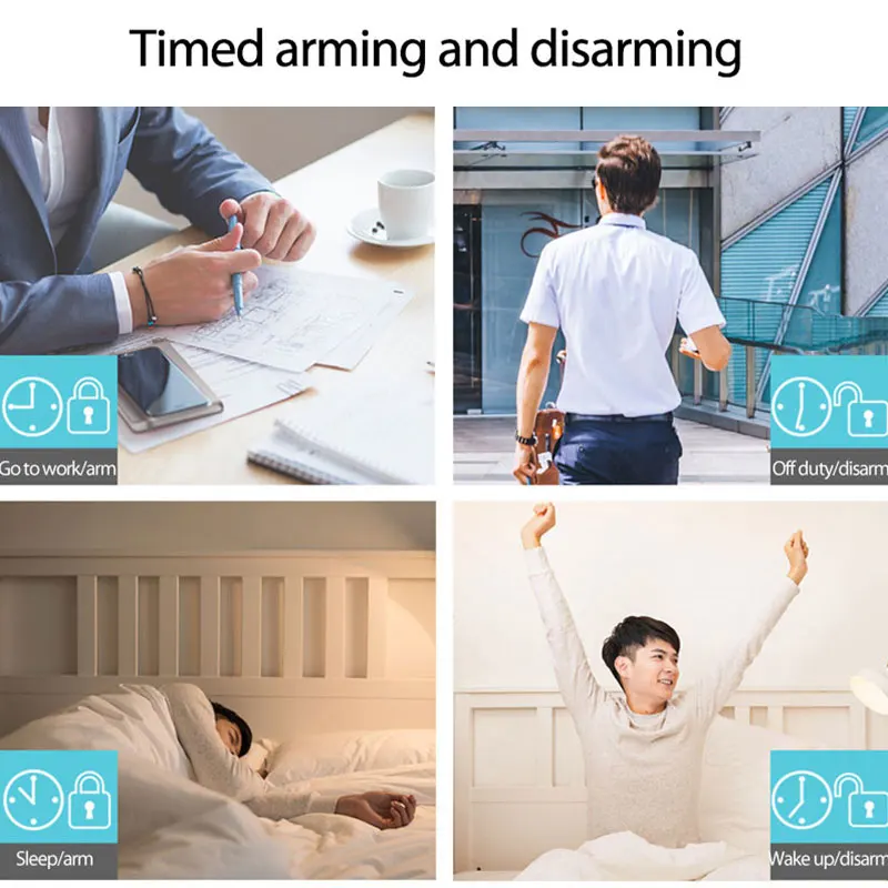 문짝 센서 문짝 마그네틱 원격 사운드 및 조명, 투야 번호 해제, 스마트 홈 스마트 문짝 및 창문 알람