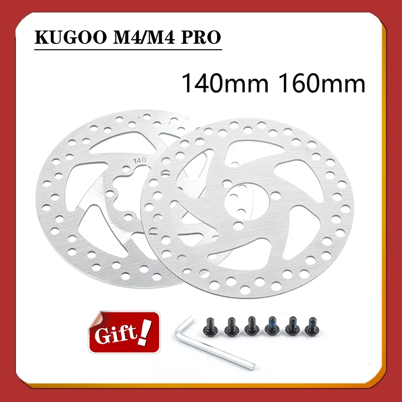 

Outdoor Cycling Disc Brake 140/160mm Stainless Steel Rotor Electric Scooter Brake Pads With Screws Installation Hole Distance 44