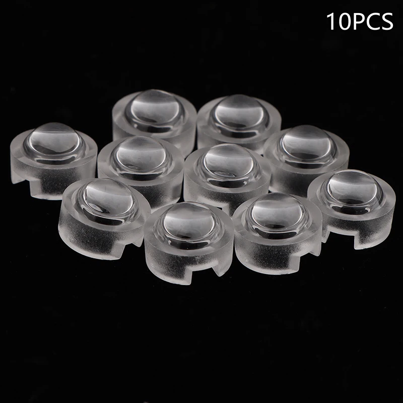 고출력 LED 렌즈, 13mm 방수, 15, 30, 45, 60, 90, 100 도 각도 렌즈, DIY 세면대 조명 램프, 볼록 반사경, 10 개