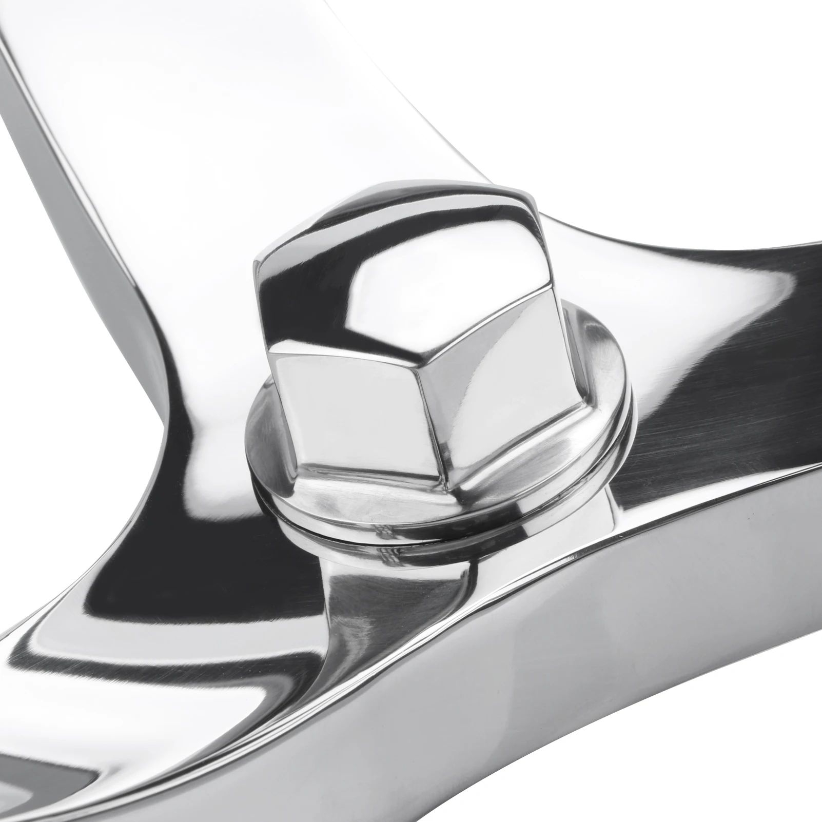 Mirror Polished Stainless Steel Steering Wheel Boat with Control Knob and 5/8 \
