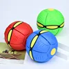 Kids Flat Throw Disc Ball Flying UFO Magic Balls with For Children's Toy Balls Boy Girl Outdoor Sports Toys Gift Flat Ball 1