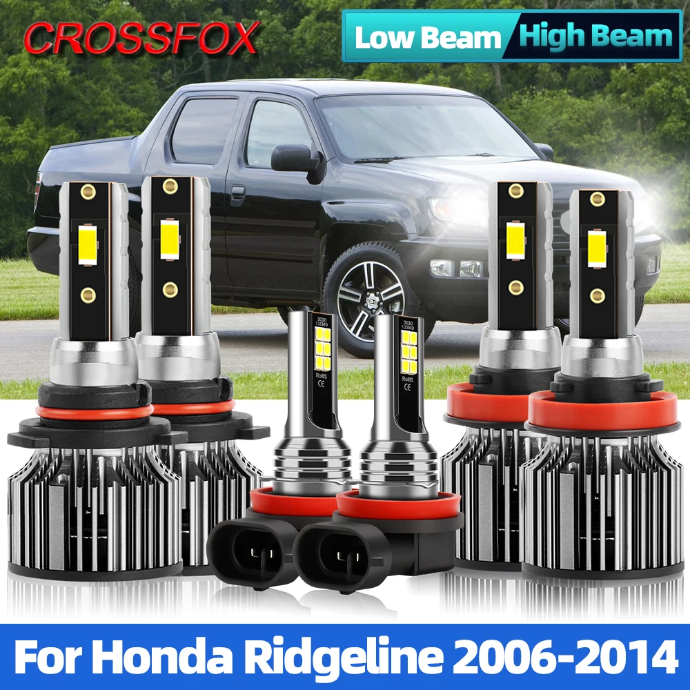

H4 LED Headlight 120W 20000LM Auto Headlamps Bulbs Turbo Car Light 12V For Honda Ridgeline 2006-2009 2010 2011 2012 2013 2014