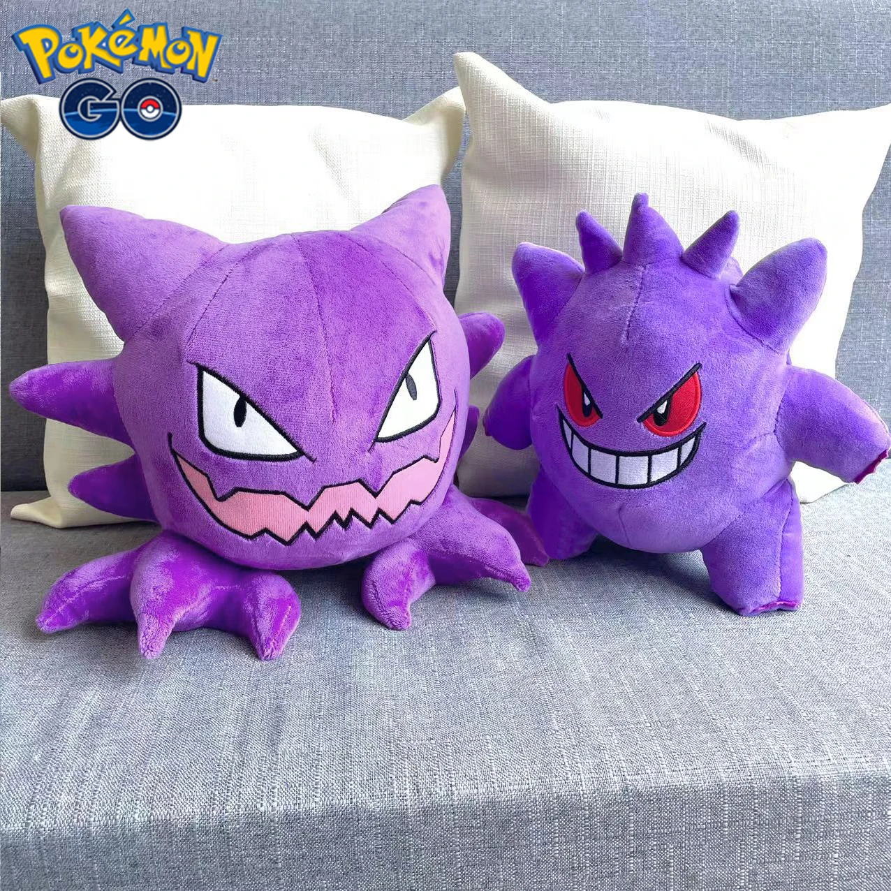 25-30cm Ghost Pokemon Gastly Haunter Gengar Plush Toy Anime Gengar Gastly Halloween Decor Doll Cartoon Animal Pillow Kids Gifts