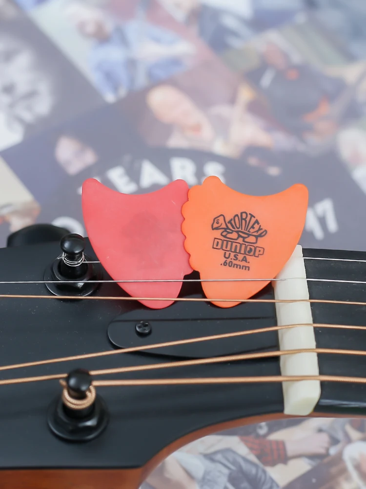 Description Picture 6 of itemDunlop Guitar Pick 414R TORTEX Fin Pick 0.5/0.6/0.73/0.88/1.0/1.14 mm Original USA Guitar Accessories
