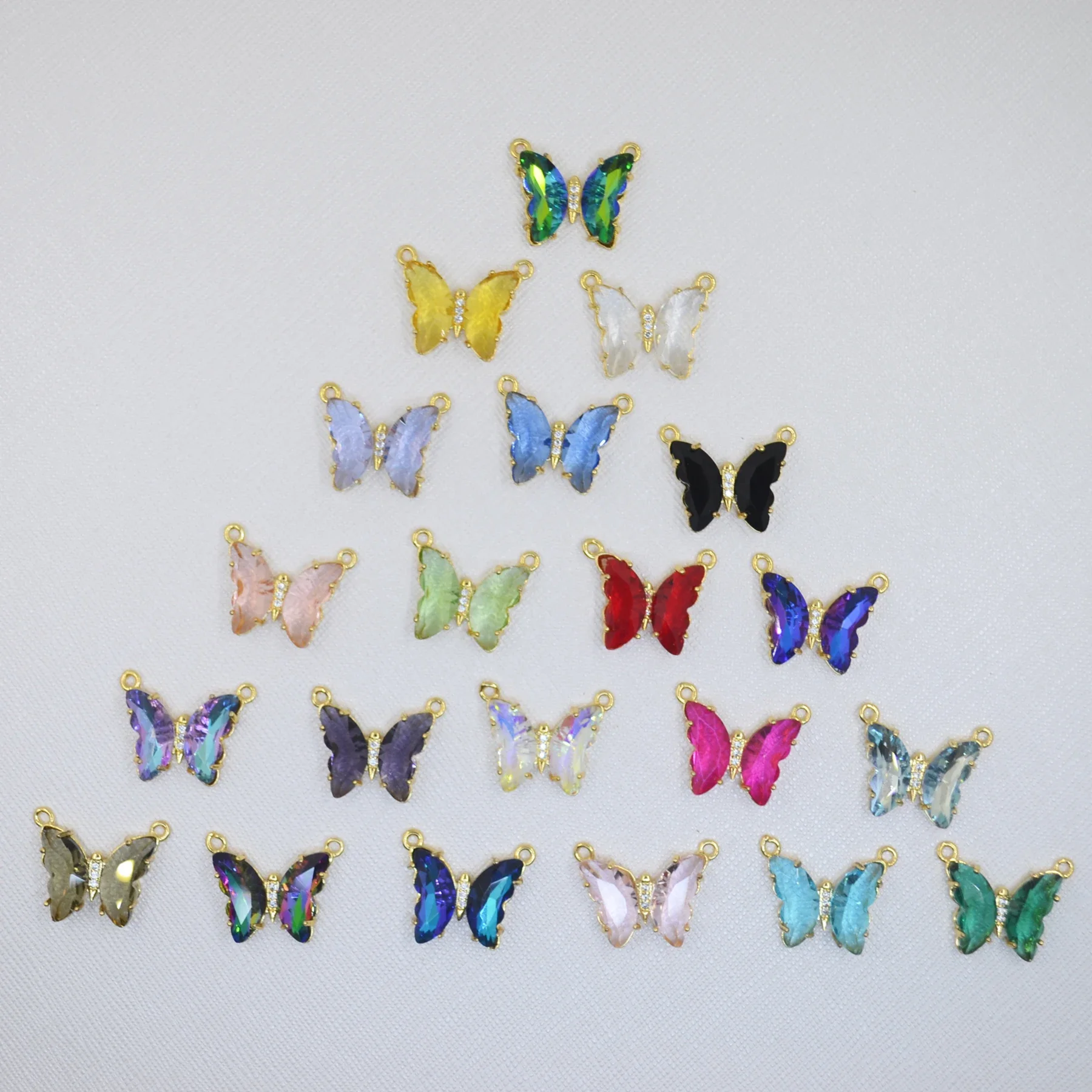 

17mm*22mm Color Butterfly Charm Necklace Hooks Chain Connection Pendant Clasp Jewellery Making Supplies Diy Bracelet Accessories