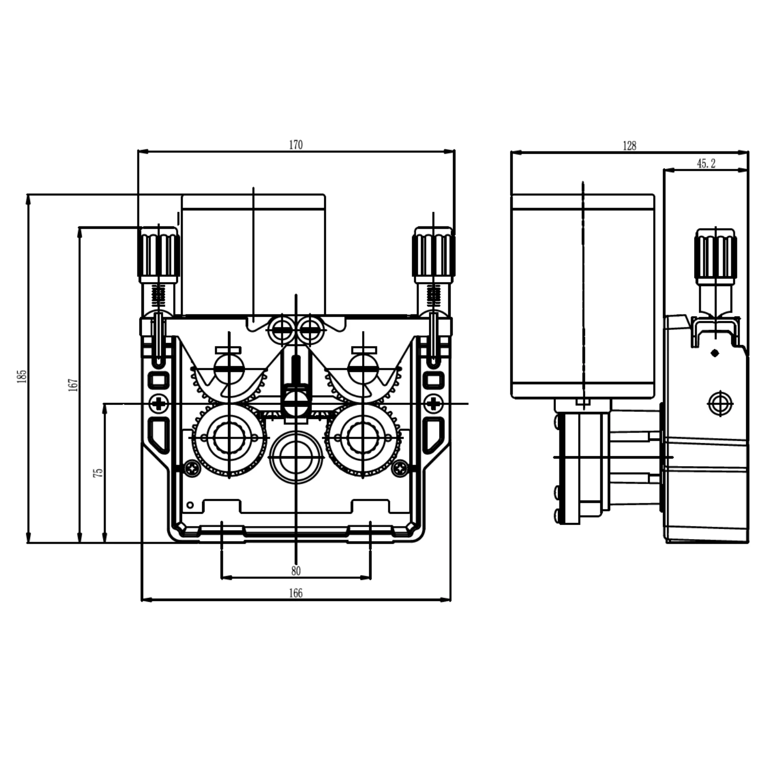 76zy-04 76zy04 37x12x19 Geared Drive Roller Laser Mig Aluminium Steel Flux Cored Wire Feed Feeder Motor Frame Wheel Assembly