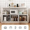 Nordic Multi-layer Kitchen Cabinets Modern Kitchen Furniture Home living room Storage Cabinet with Door Wooden Storag Rack W 5