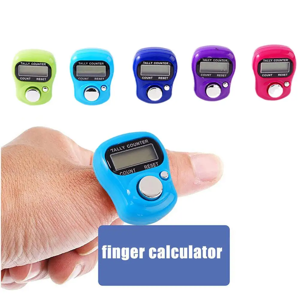 

Plastic Marker Row Finger Counter Lcd Electronic Digital Hand Row Counter Counter Mini Tally Marker Held Stitch Counter E6r7