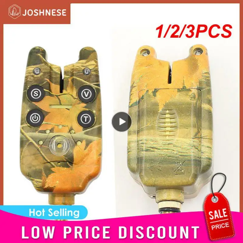 

1/2/3PCS Fishing Bite Alarms Waterproof Blue Fishing Rod Alert Tone Volume Sensitivity Sound Carp Fishing Tackle