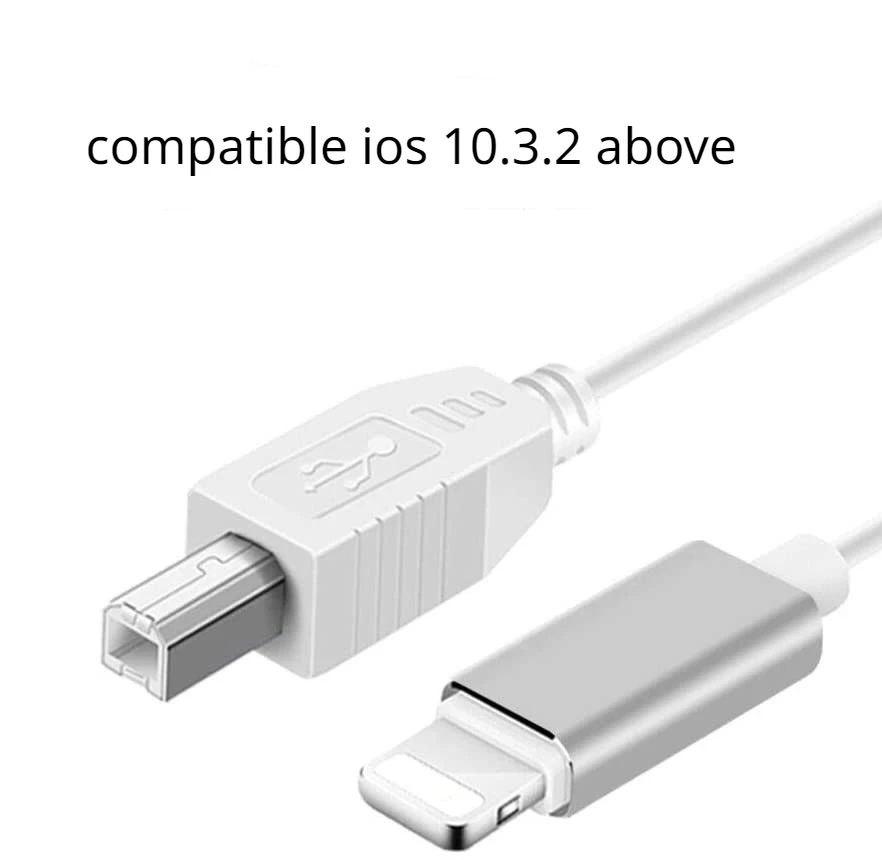 Universal USB B OTG Cable Adapter for Electronic Devices and Instruments