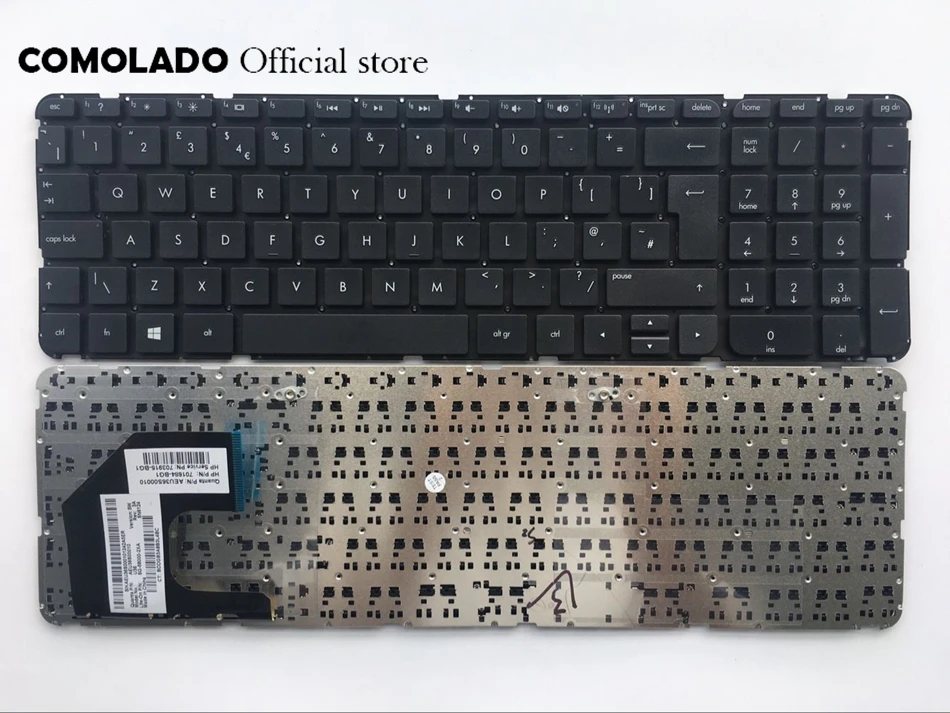 Tastiera Uk Per Hp Pavilion Serie 15-B 15-B000 15-B100 15-B107Cl 15-B109Wm 15-B123Cl 15-B140Ca 15-B149Ca Layout Uk