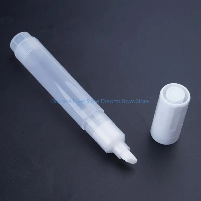 HX6A 2x8mm 기울어진 머리 리필 가능 페인트 펜 플랫 헤드 아크릴 빈 페인트 마커