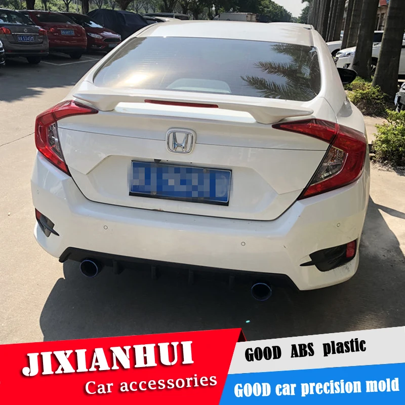 Спойлер для Civic 2016-2018 Honda YCK спойлер из АБС-пластика цветной задний крыла