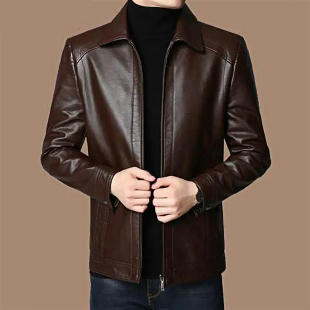 Men Leather Suit Jacket Men Slim Fit blazer Coat Fashion Leather jacket Streetwear Casual Blazer Jackets Male Outerwear mens men leather jacket