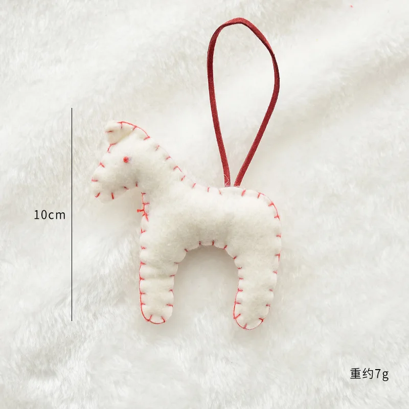 thumbnail image 1 of Árbol de Navidad Copo de nieve Regalo Decoración Colgante Fieltro de lana Pan de jengibre Accesorios hechos a mano DIY Decoración de Navidad Año Nuevo, 1 of 5