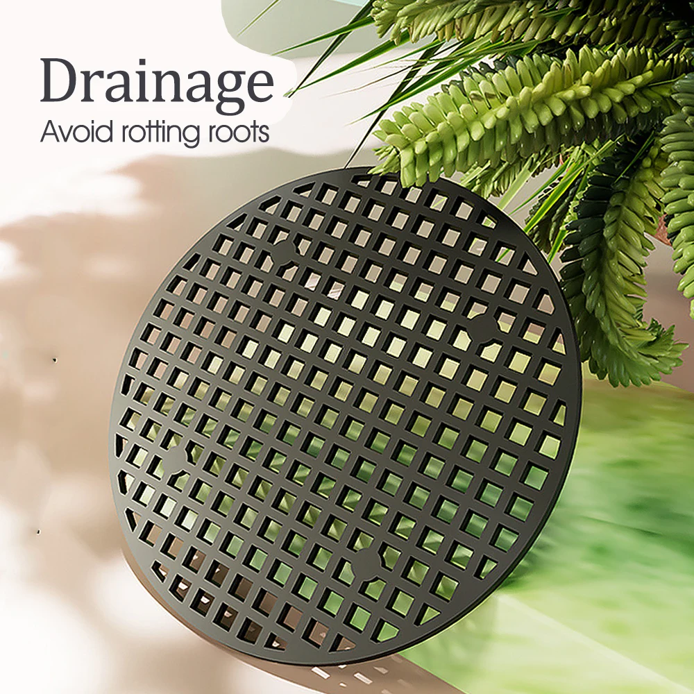 10-100pcs Flower Pot Hole Mesh Pad Round Bonsai Planter Bottom Grid Mat Drainage Netting Plant Ventilation Trays Garden Supplies