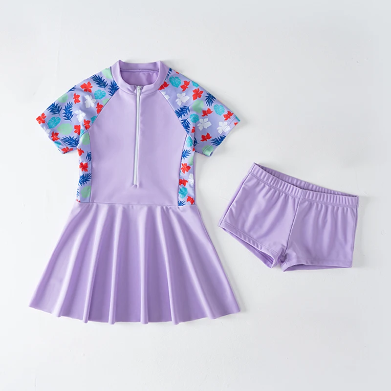 Kids Girl Swimming Suit One Piece Beach Dress Quick Dry Swimwear Teenage Girl Swimsuits Children 3 to 16 Years Bathing Suit children swimwear swimsuit one piece