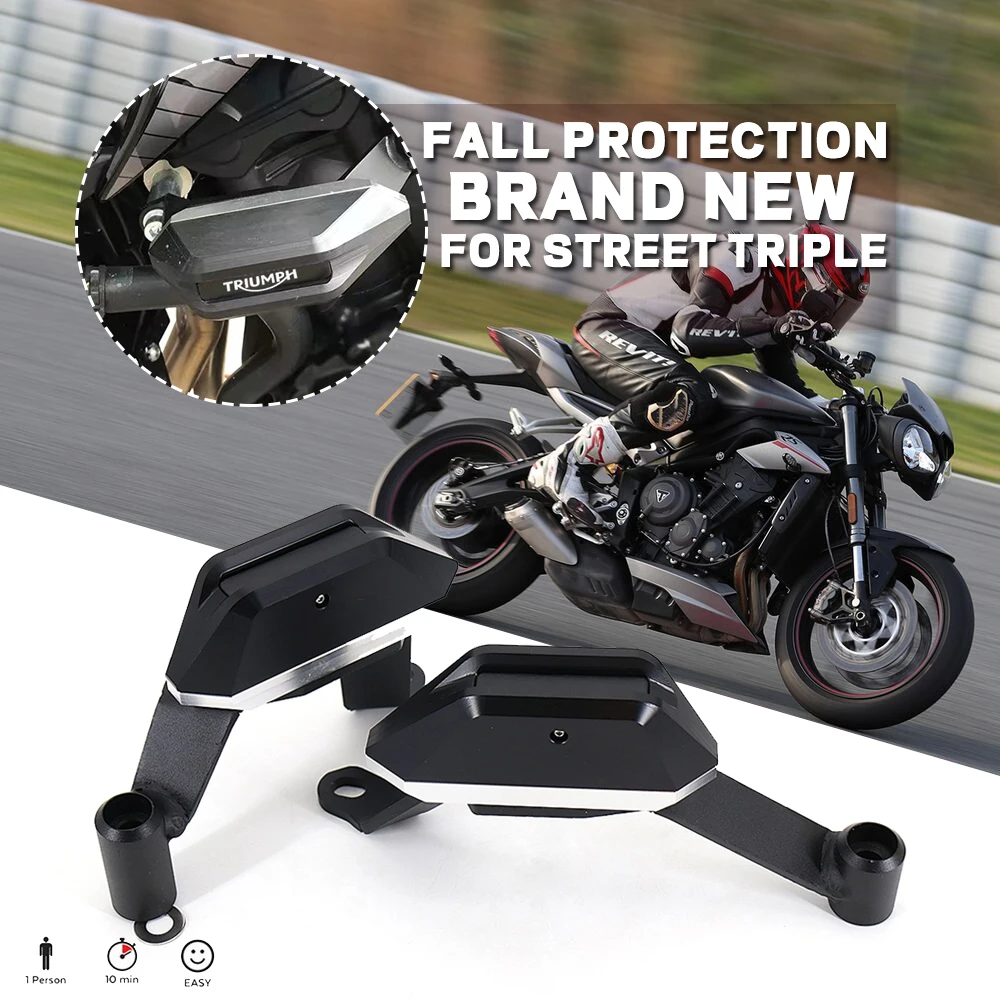 

Motorcycle Engine Guard Anti Crash Frame Slider Kit Falling Protector Cover FOR Street Triple 765S 765R 765RS RS765 675Rx 675R